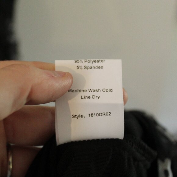 Choosy Black & White Floral Daisy Ruched Open Midrift Cutout Dress Size XS - Picture 8 of 9